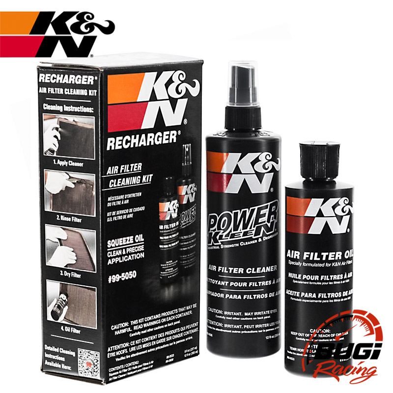 Kit Limpeza K&N para Filtro Ar Esportivo Lavável BMC ou K&N