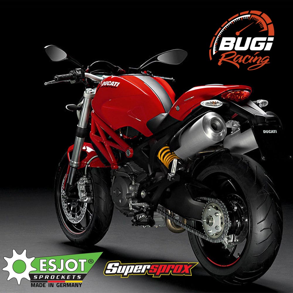 Kit Relação Coroa Esjot e Pinhão Supersprox - Ducati Monster 795 e 796 Ano 2012 a 2015