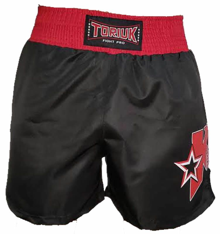 Calção Short Kickboxing Starfighter Preto Cintura Vermelha - Toriuk  - Loja do Competidor