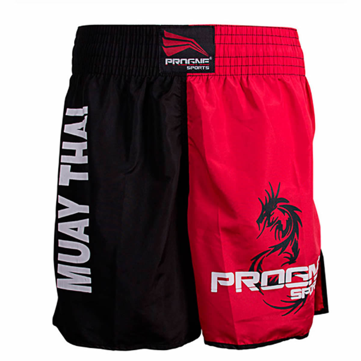 Calção Short Muay Thai Orient - Progne - Masculino - Preto/Vermelho