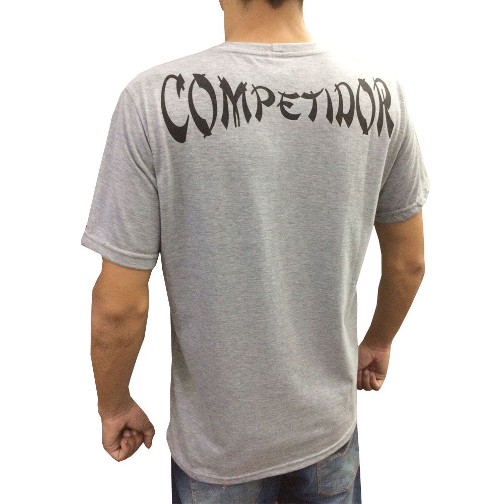 Camisa Camiseta - High Kick Kickboxing - Cinza/Preto- Duelo Fight - - Loja do Competidor