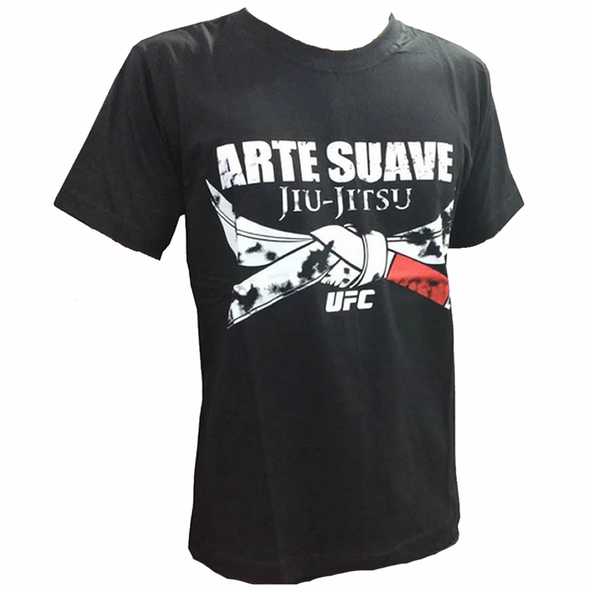 Camisa Camiseta - Jiu Jitsu - Black Belt - Preto - UFC