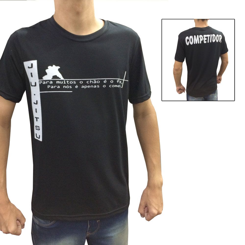 Camisa Camiseta Jiu Jitsu - Vem para a Guarda - Preto - Duelo Fight  - Loja do Competidor