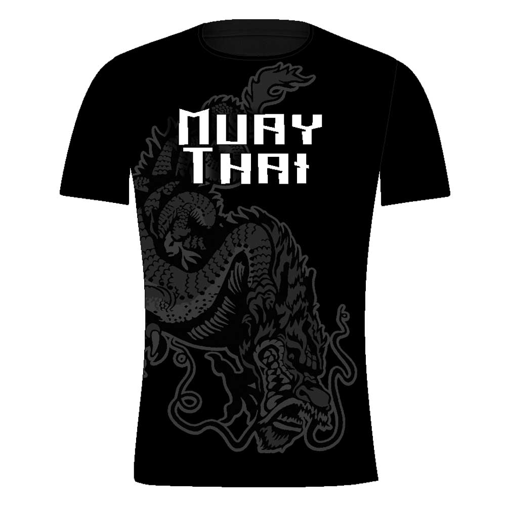 Camisa Camiseta Muay Thai Dragão Oriental - Fb-2062 - Preta - Loja do Competidor
