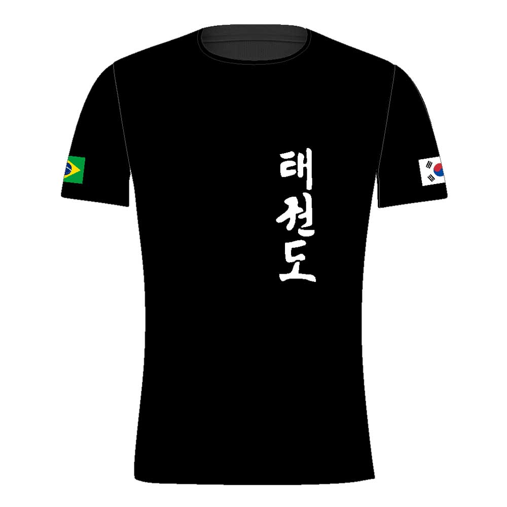 Camisa Camiseta Taekwondo Korea - Fb-2058 P - Preta - Loja do Competidor