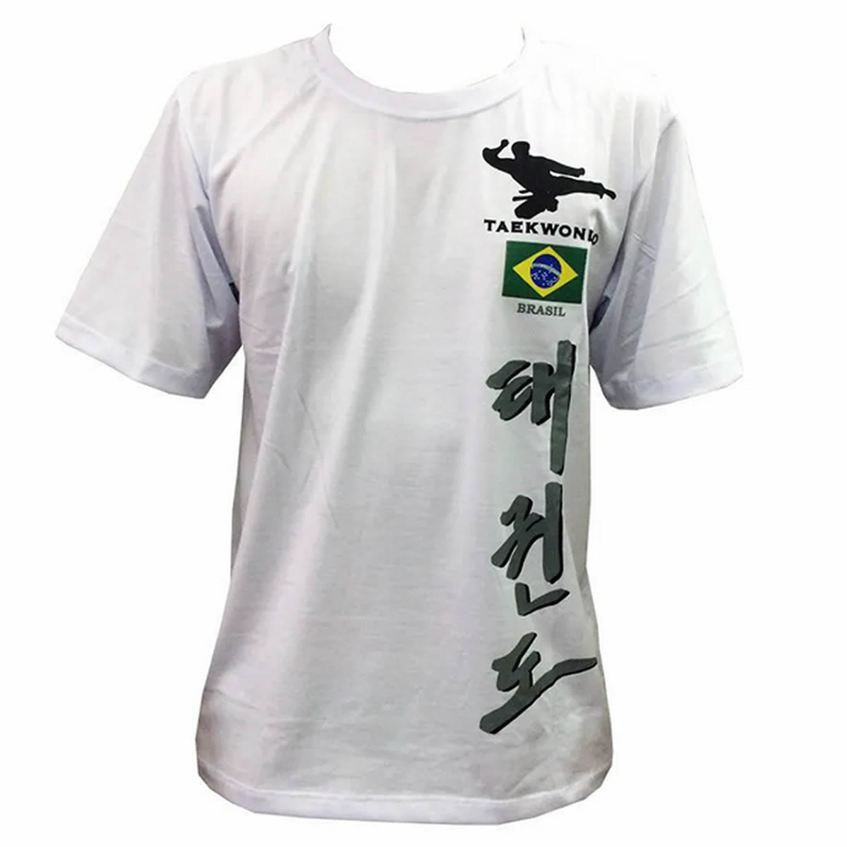 Camiseta de Treino Hanja Brasil Taekwondo Branca - Toriuk  - Loja do Competidor