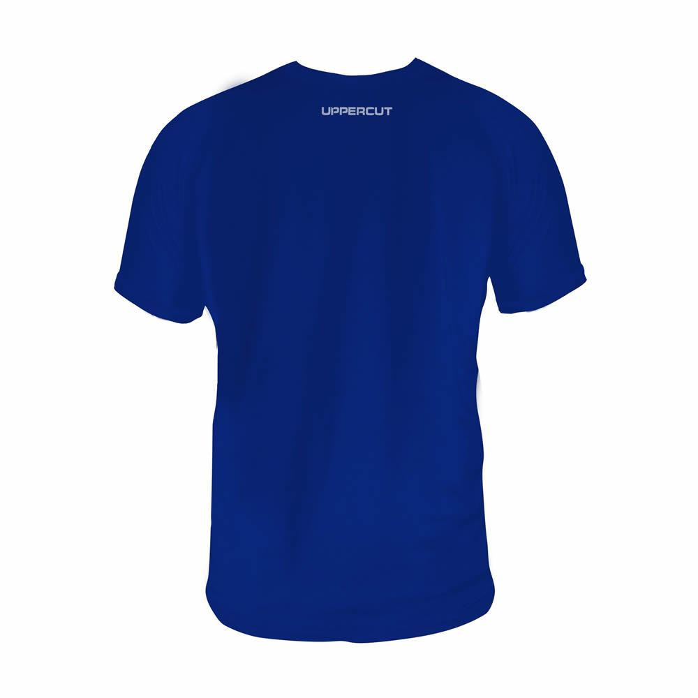 Camiseta Muay Thai Caveira Justiceiro Dry Tech UV-50 - Azul - Loja do Competidor