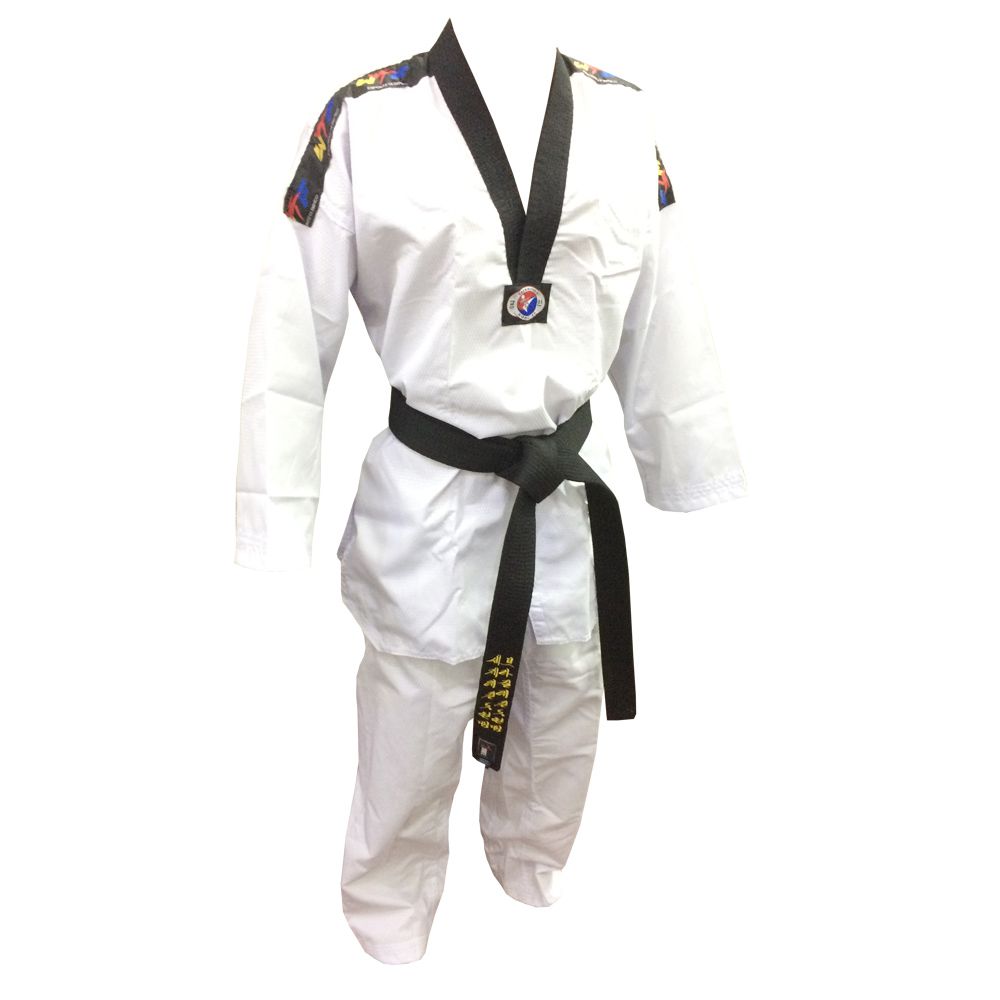 Dobok / Kimono Canelado Olimpic - Taekwondo - Adulto - com Faixa - Sung Ja . - Loja do Competidor