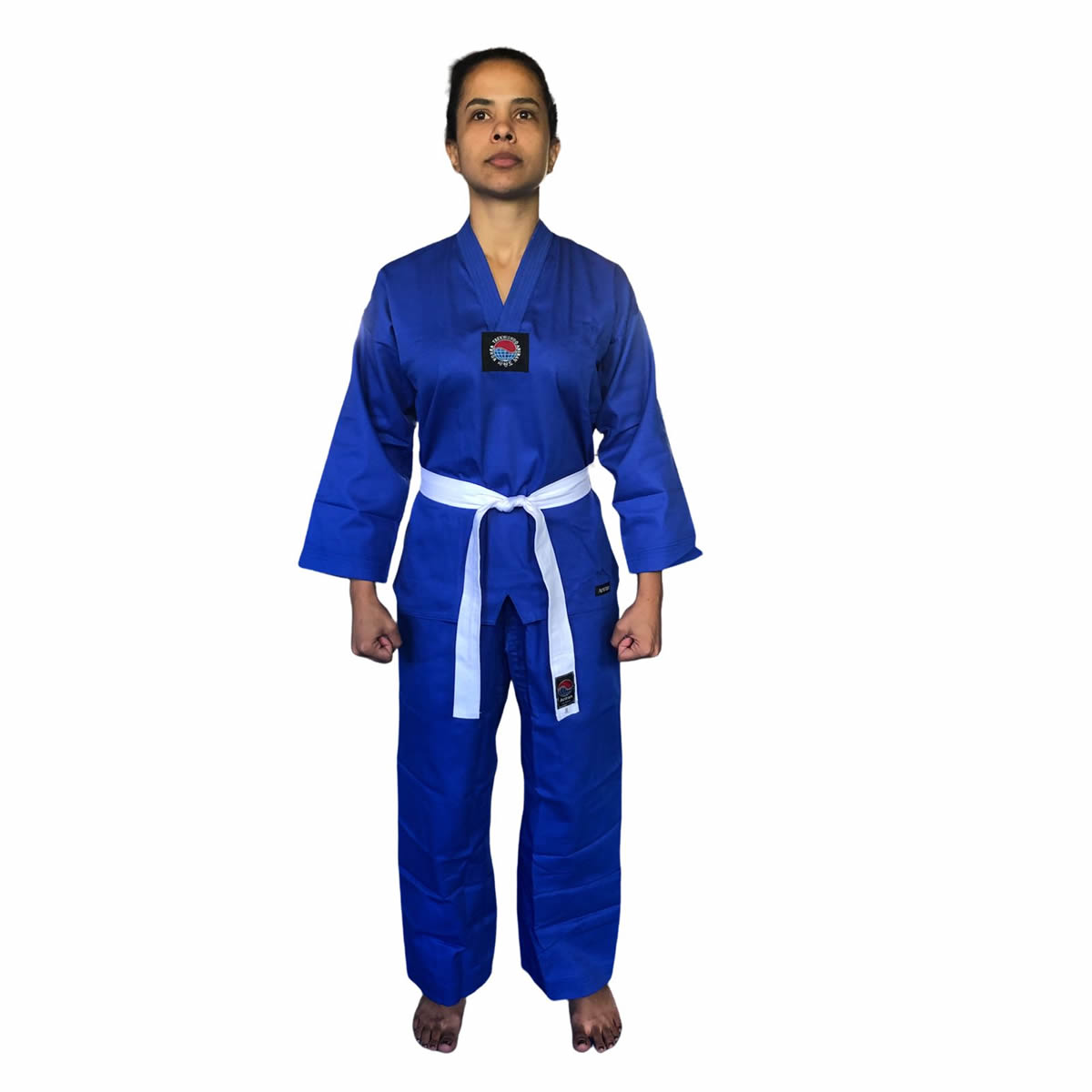 Dobok Kimono Taekwondo Azul Leve Infantil Unissex - Ariran - Loja do Competidor