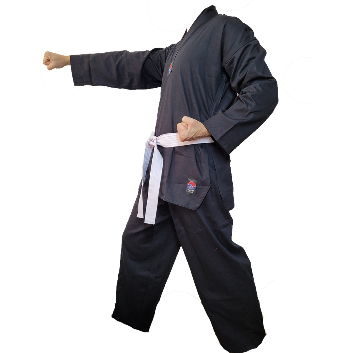 Dobok Kimono Taekwondo Preto Leve Infantil Unissex - Ariran  - Loja do Competidor