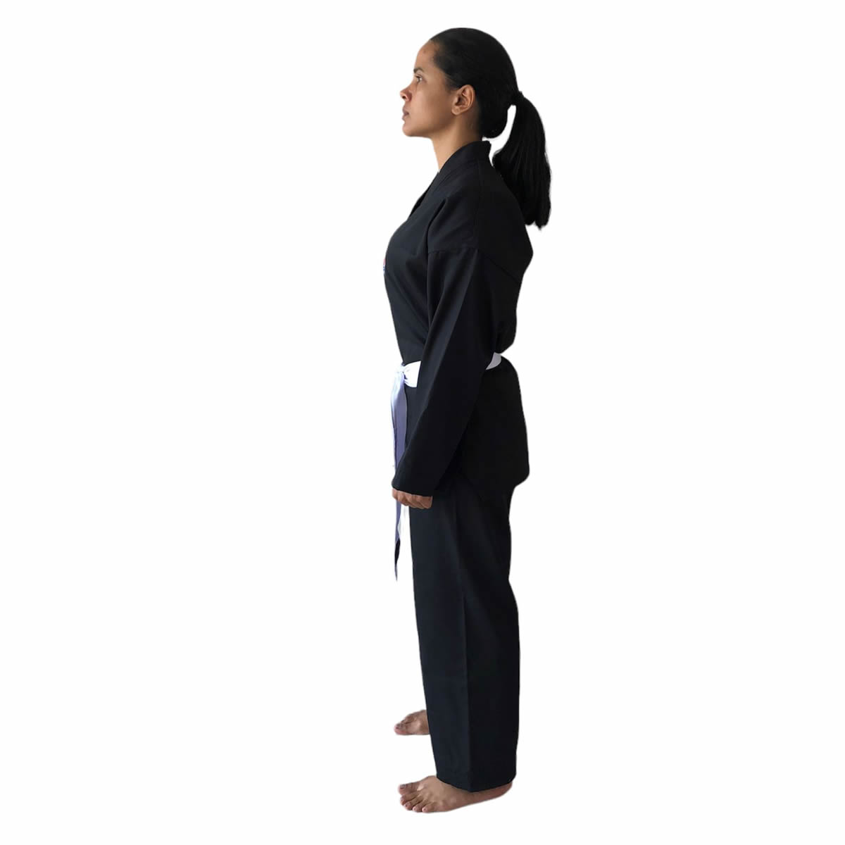 Dobok Kimono Taekwondo Preto Leve Infantil Unissex - Ariran  - Loja do Competidor
