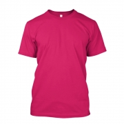 Camiseta Adulta Manga Curta Gola Redonda Rosa Pink