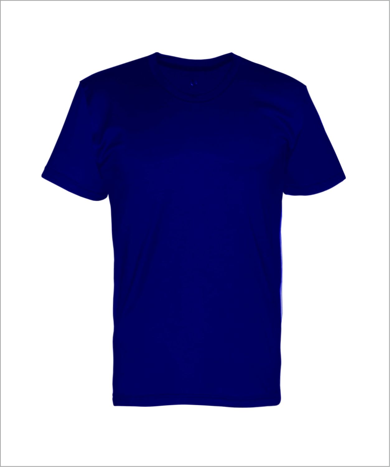 Camiseta adulta manga curta gola redonda Azul royal