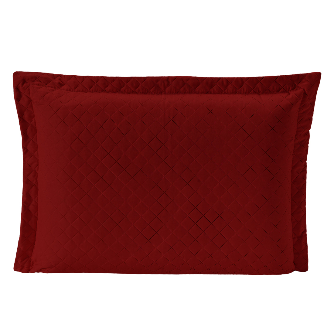 Porta Travesseiro Avulso Vermelho Microfibra 01 Peça