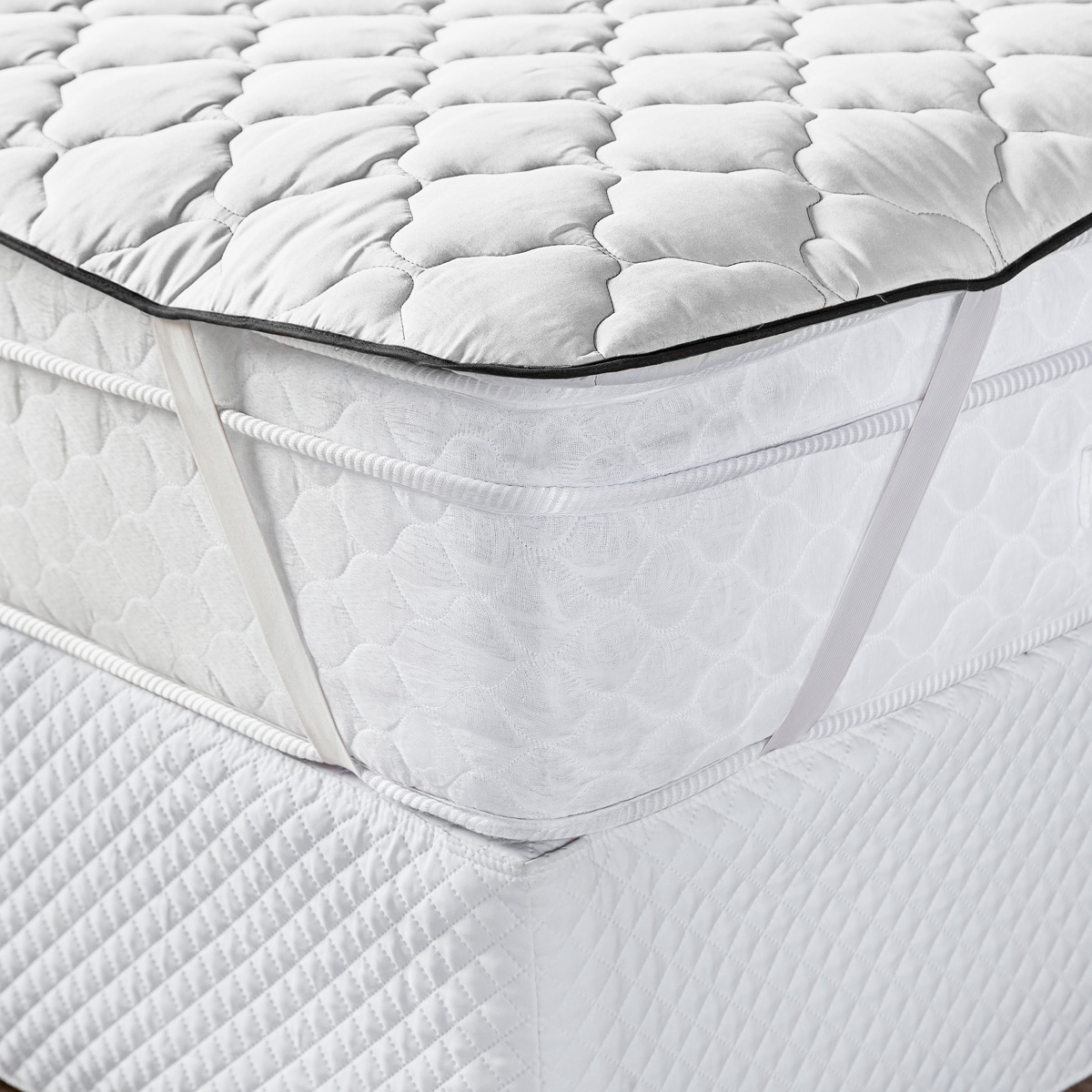 Protetor Pillow Top Branco Queen Super Volumoso 300 Gramas/m² - Tecido Microfibra
