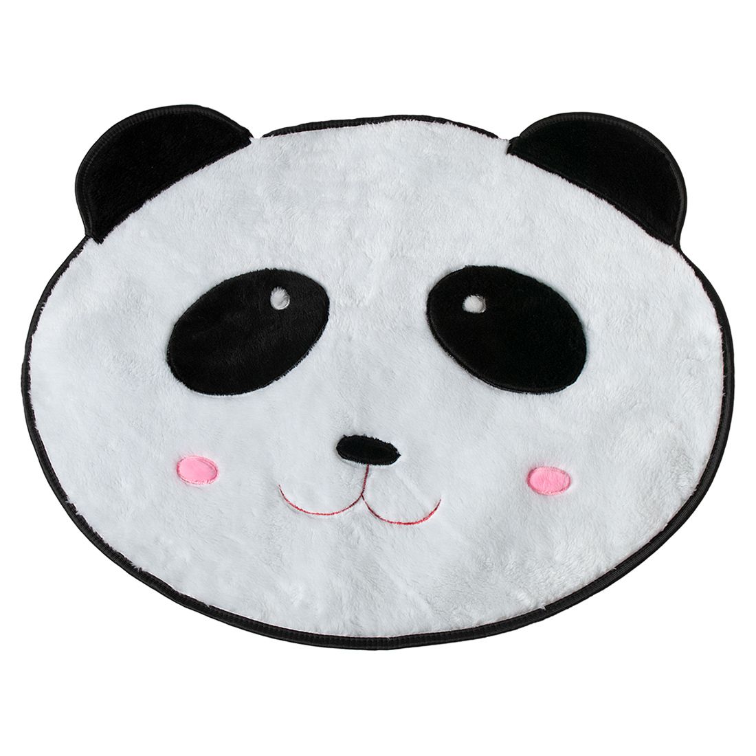 Tapete Infantil Premium Formato Panda Branco/Preto 74cm x 64cm