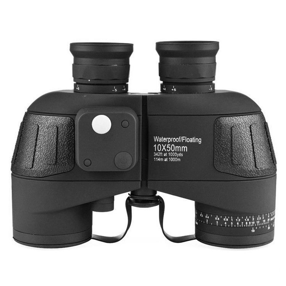 Binóculo Telêmetro 10x50 HD À Prova D 'Água Bússola Caça  Zoom Ocular Telescópio Preto