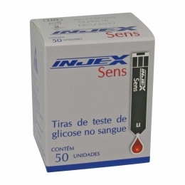 Tira para Controle de Glicemia cx 50un Injex Sens Kit 2 Caixas