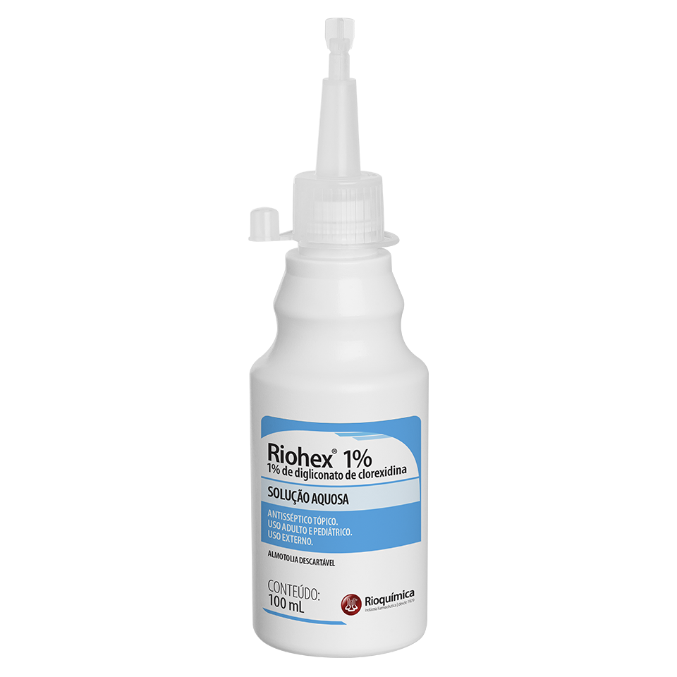 Riohex Clorexidina 1% Solução Aquosa 100ml Rioquímica