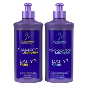 Kit Shampoo Louromax 300ml e Condicionador 300ml Daily Care
