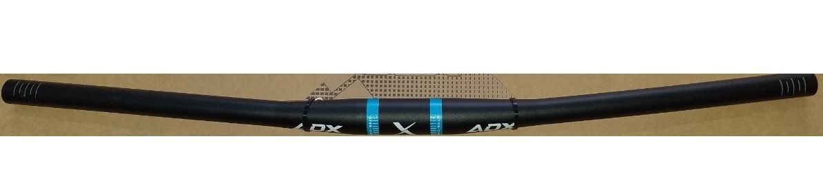 Guidão Audax - ADX MTB - Alumínio Preto e Azul - 700mm - 31.8mm