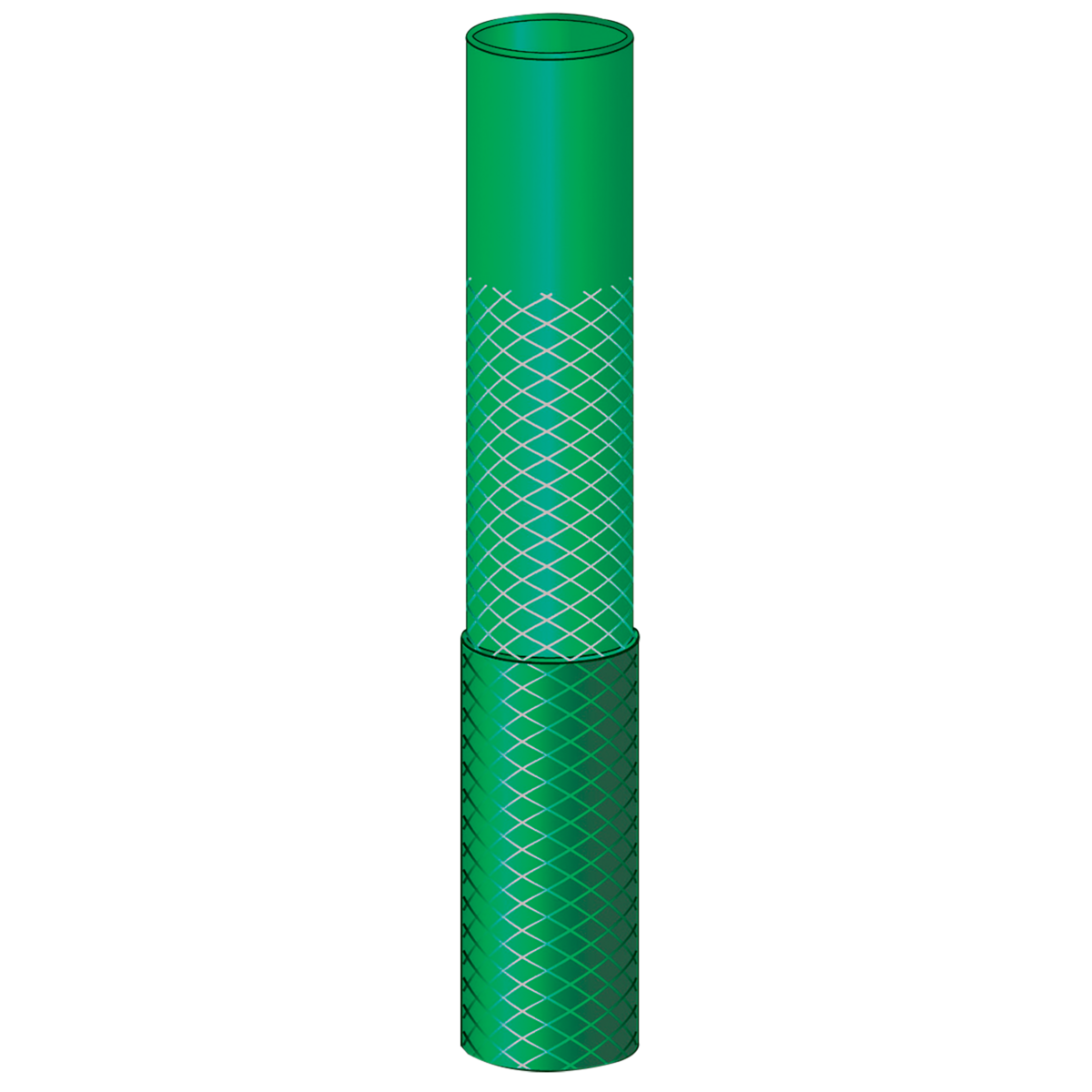 Mangueira Flex em PVC 3 com Engate Rosqueado e Esguicho - 20m Verde  - Tramontina