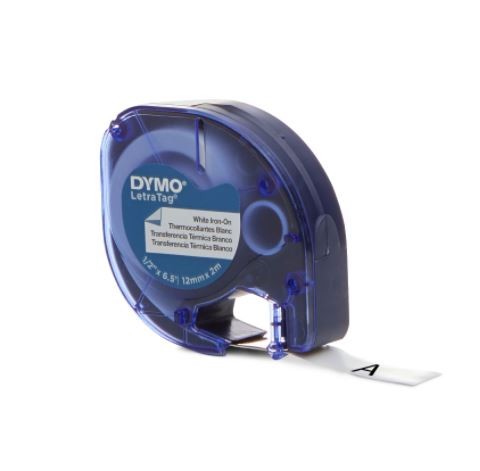 Fita para tecido DYMO para rotulador eletrônico LetraTag (12mm x 2m)