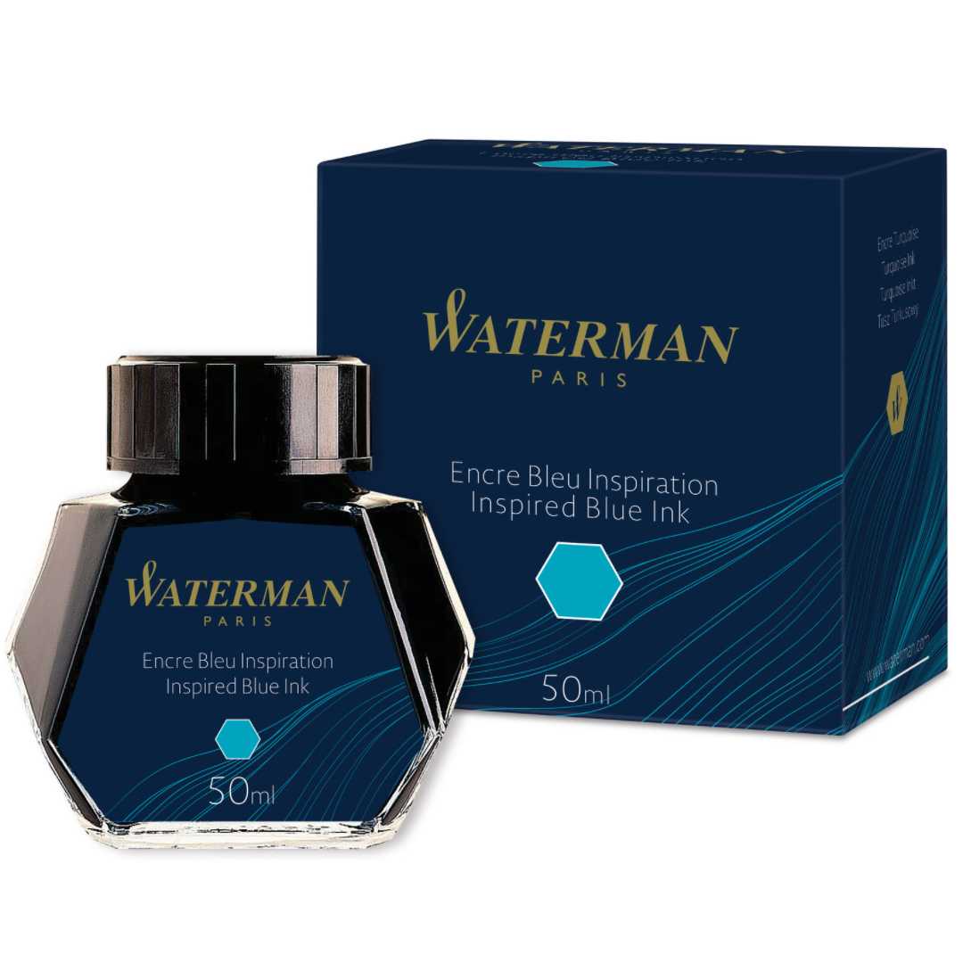 Vidro de tinta para Tinteiro Waterman Azul Oceano - 50ml