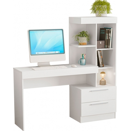 Mesa para Computador Office Kokai Branco - MoveisAqui