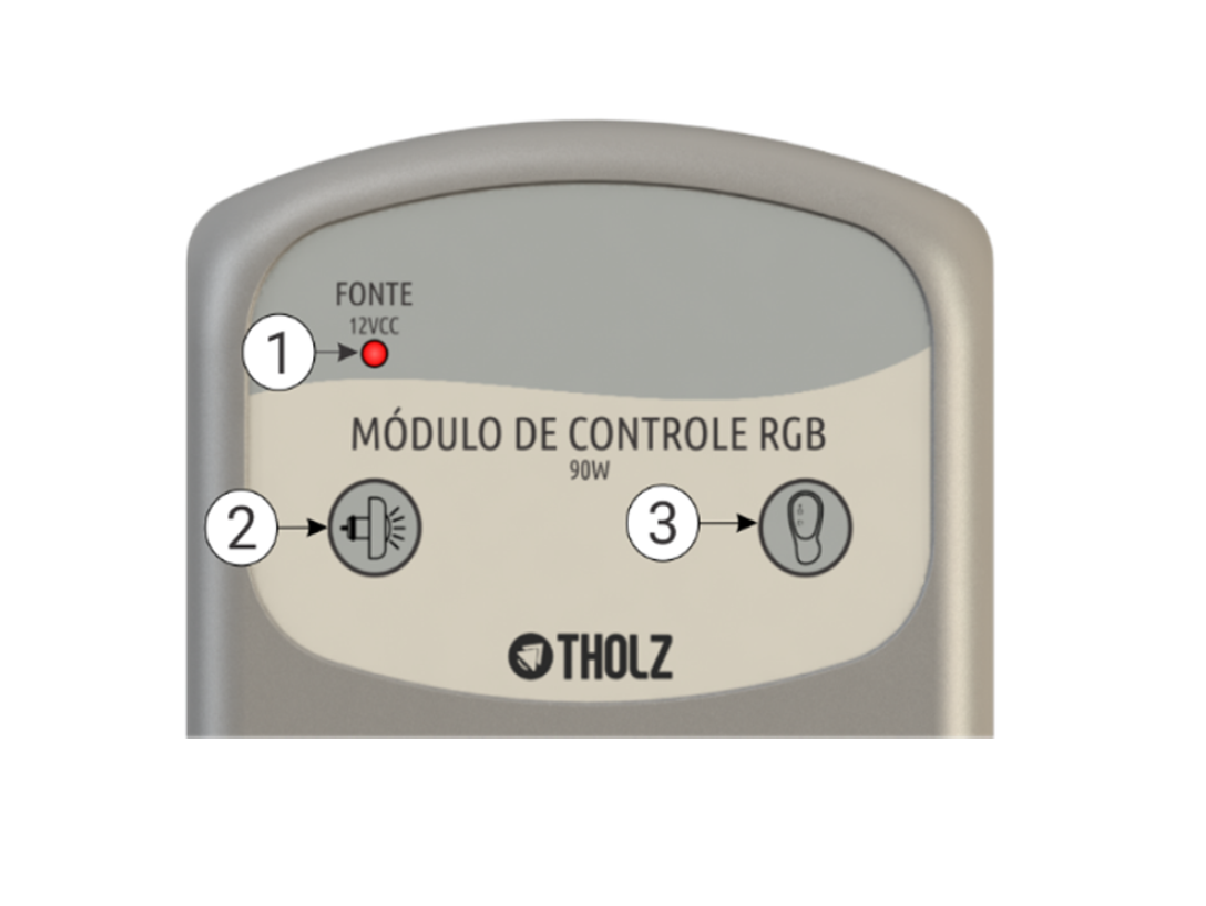 Módulo De Controle Rgb 90w Mcx1249n-12vcc Tholz
