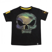 T-shirt Blasil Infantil Preta - Black Skull Clothing