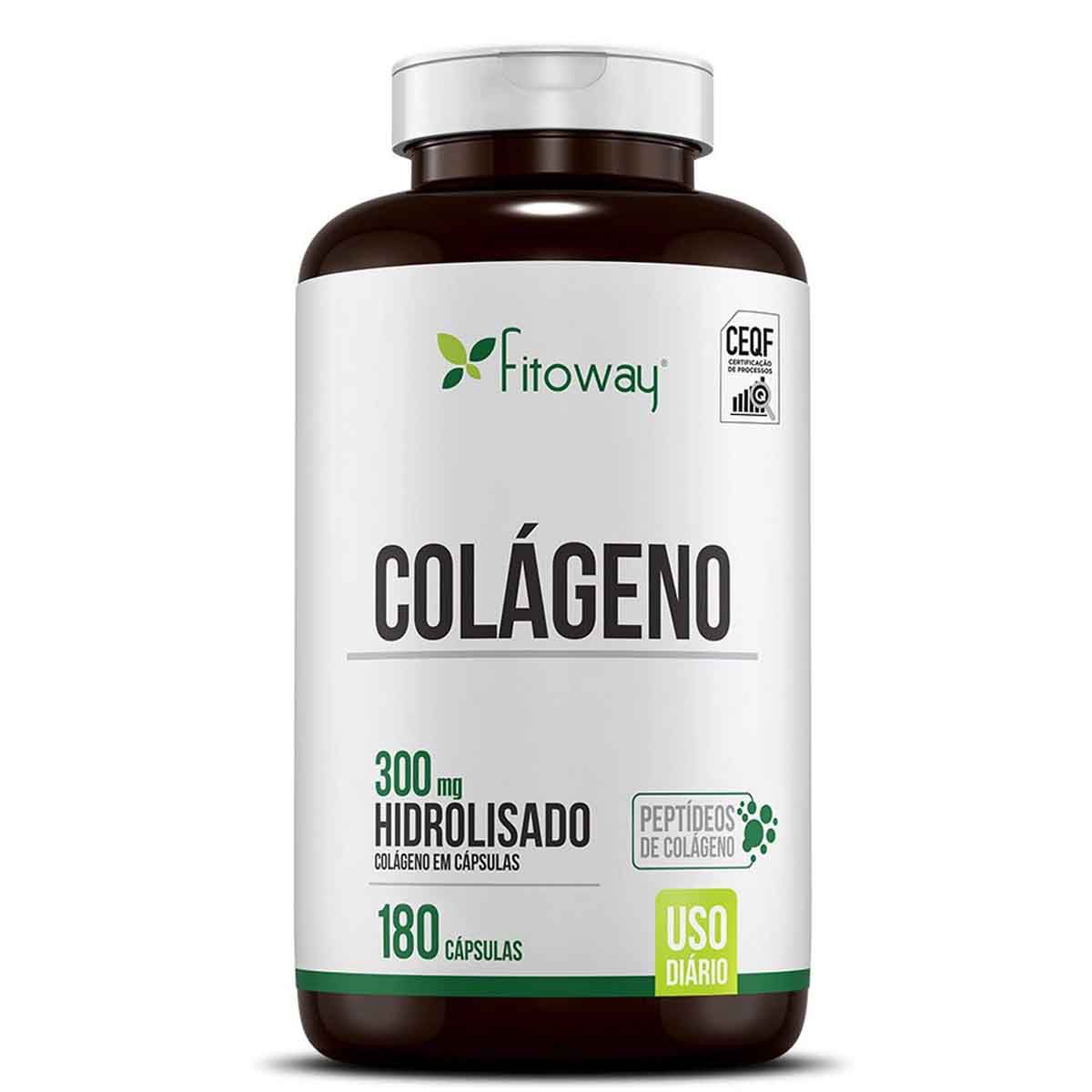 Colágeno Hidrolisado 300mg 180 cápsulas - Fitoway