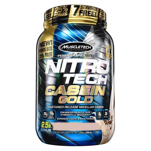 Nitro tech Casein Gold 1,1kg - Muscletech