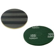Conjunto Suporte para disco de limpeza com velcro COM flange CLEANER 300 mm + Disco de Limpeza Verde 300 mm Bettanin