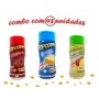 Combo Popcorn - 03 Sabores - Manteiga, Tomate e Queijo e Calabresa