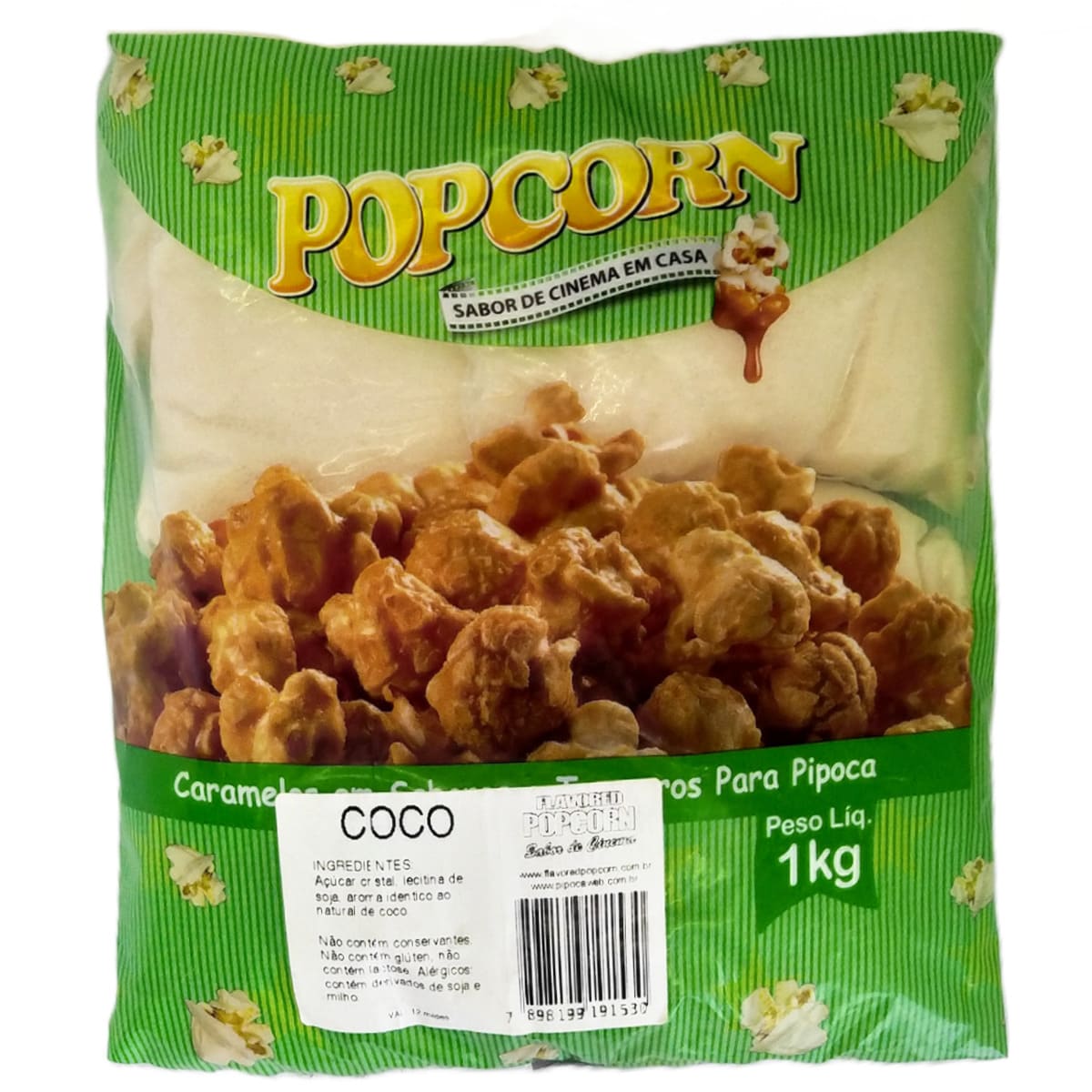 Caramelo para Pipoca Doce  - Sabor Coco 10kg