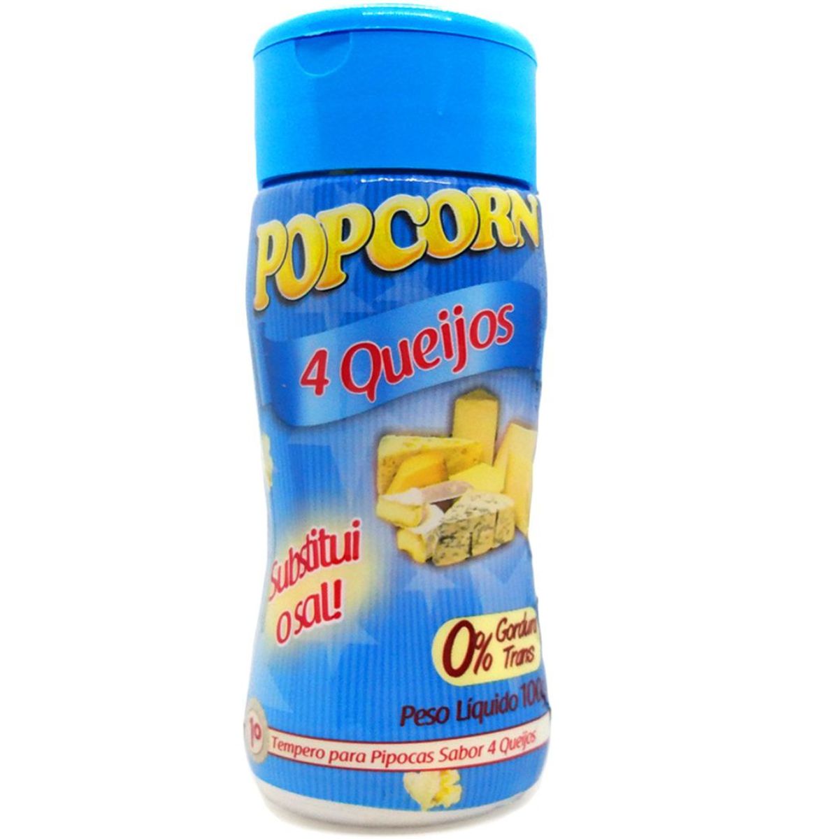 Combo 3 Temperos Para Pipoca Popcorn Sabores - 4 Queijos, Presunto e Molho Mexicano