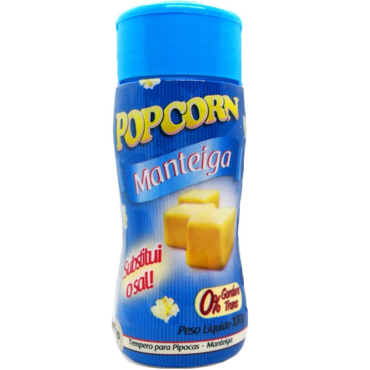 Combo Tempero Para Pipoca Popcorn 3 Sabores Manteiga, Cheddar e 4 Queijos