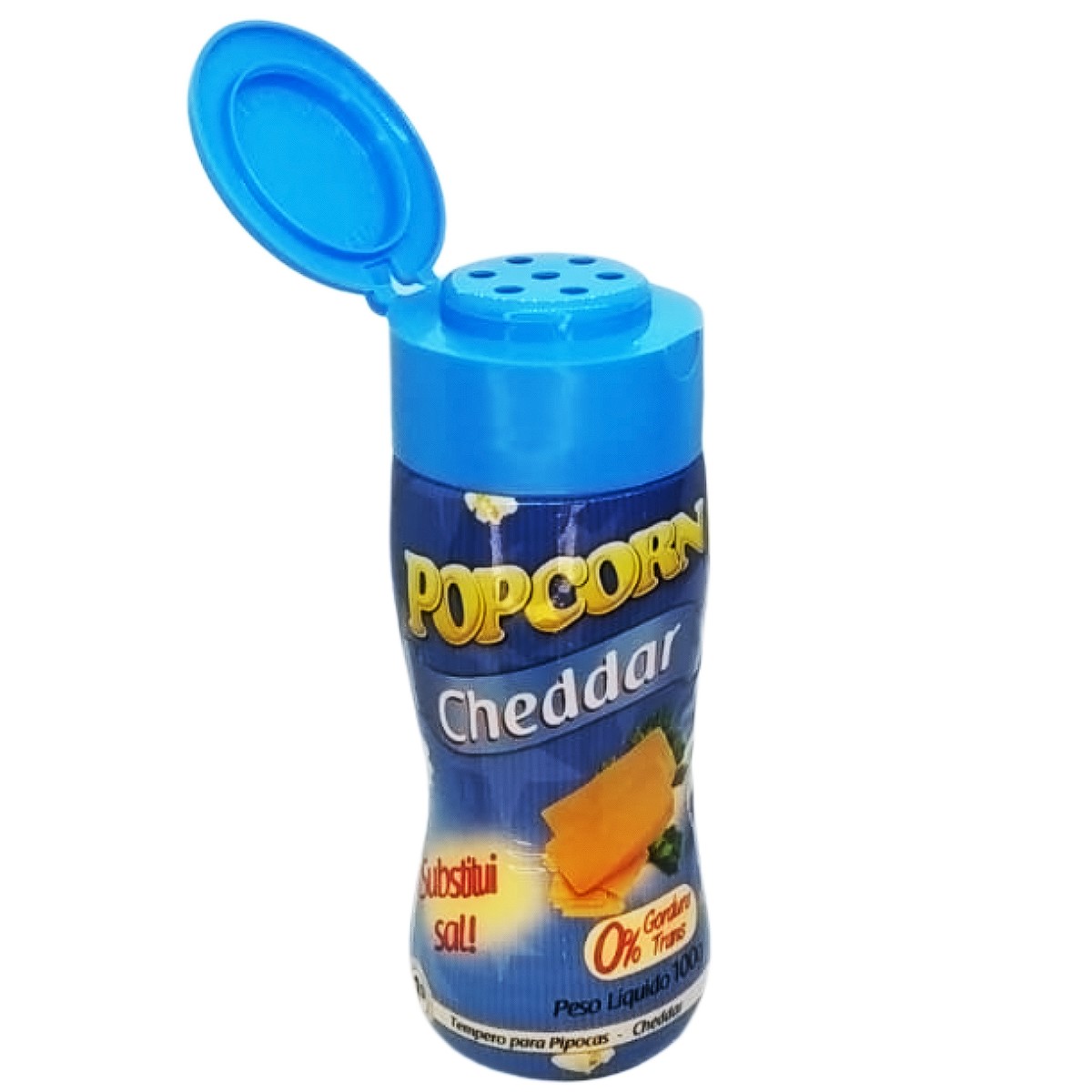 Kit Tempero Para Pipoca Popcorn 3 Sabores - Cheddar, Molho Mexicano e Pimenta e Limão