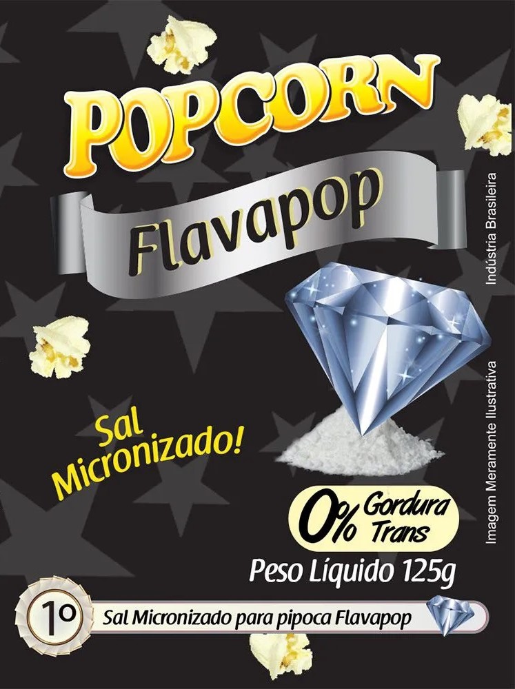 Flavapop Sal Micronizado - sabor Manteiga 100g