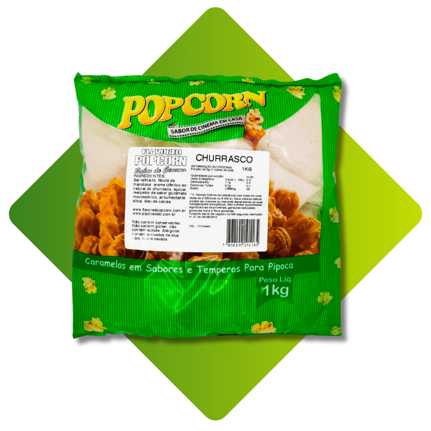 Tempero para Pipoca - sabor Churrasco 1kg