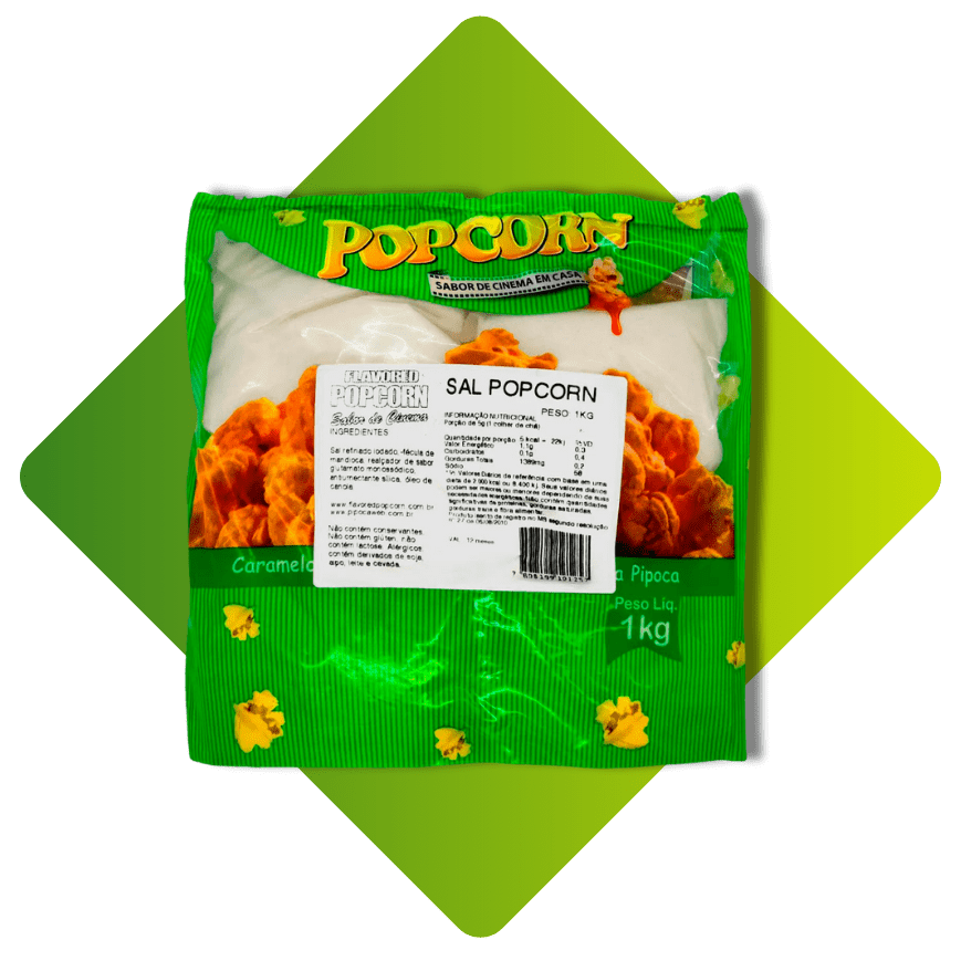 Tempero para Pipoca - Sal Popcorn 1kg