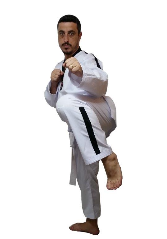 Dobok Taekwondo Adulto Gola Preta