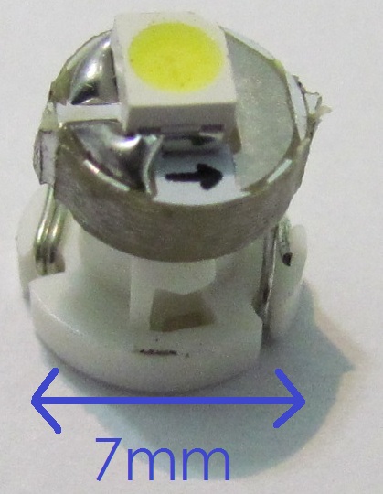 Lâmpada T3 1 Led SMD Painel Branco