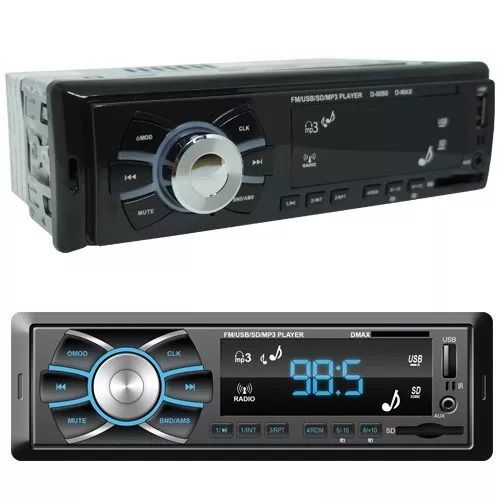 Rádio Mp3 Player Som Carro Automotivo D-max D-6080 Fm Sd Usb