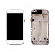 Tela Frontal Motorola Moto G4 Play XT1600 XT1603 C/ Aro Branco