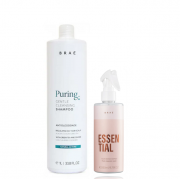 BRAE Puring Gentle Cleasing Shampoo Anti-Oleosidade 1Litro +Essential 260ml
