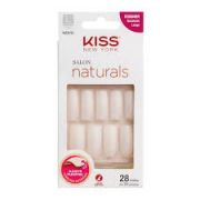 Kiss New York Salon Naturals Quadrado Longo - Unhas Postiças 13g