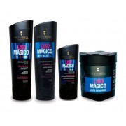 Kit Hidrabell Liso Mágico - Shampoo e Condicionador + Leaving + Máscara