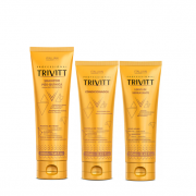 Trivitt Shampoo Pos Quimica 280ml Condicionador Hidratante e Leave- n 250ml